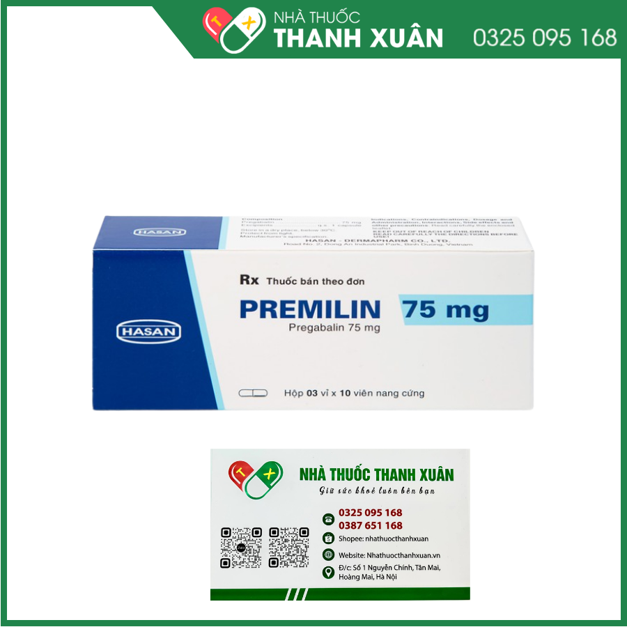 Premilin 75 mg hỗ trợ trong điều trị các cơn động kinh cục bộ, rối loạn lo âu, đau dây thần kinh